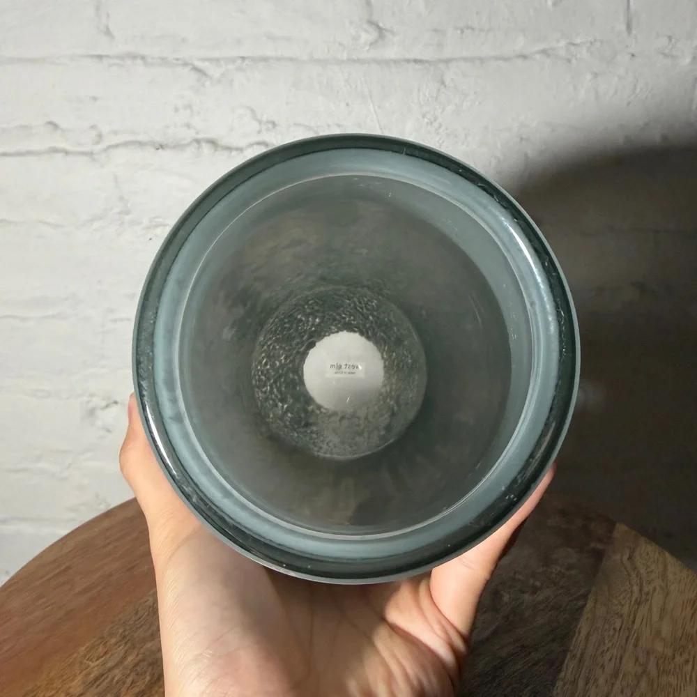 West Elm Silver Glass Vase